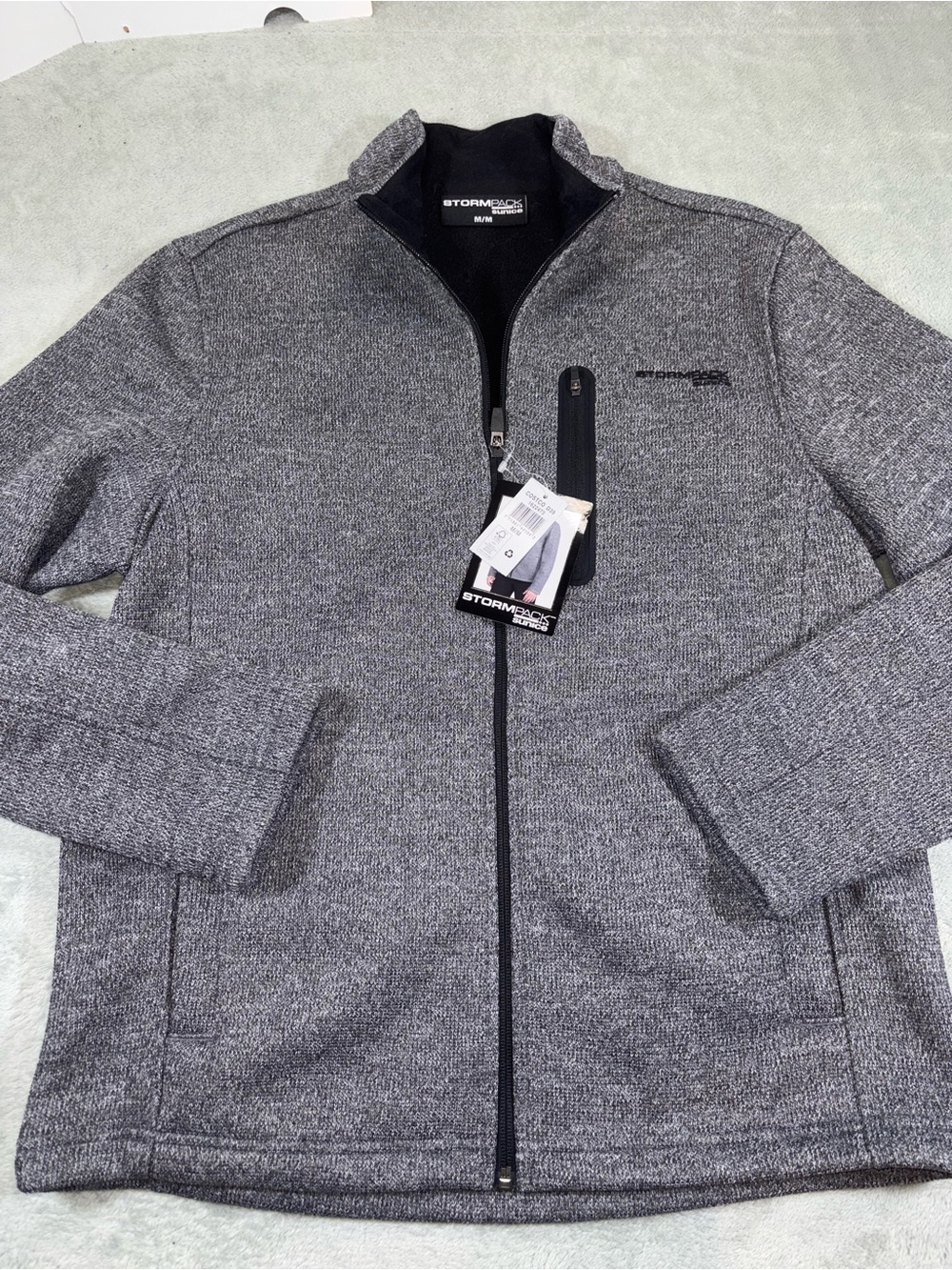 NWT Stormpack Sunice Men's Warm Layering Full-Zip Fleece Jacket M